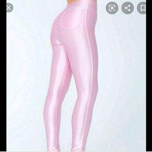AMERICAN APPAREL PINK DISCO PANTS